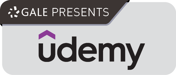 Gale Presents: Udemy can help improve your career skills or further develop a personal interest with access to thousands of continuously updated, on-demand video courses. Explore the many options across 75 categories in business, tech, and personal development taught by world-class instructors. Login with your library card number and the last four of your cellphone.