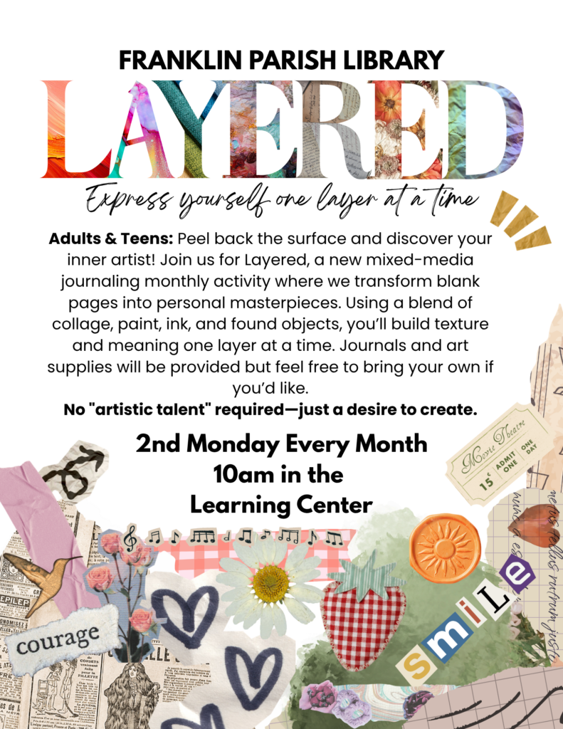 2nd Monday Every Month10am in the Learning Center